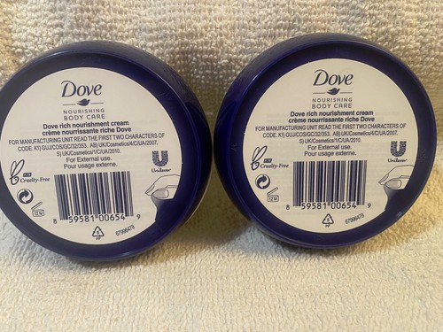 2er Set Dove Body Love Intensive Creme Pflegende Pflege 75ml 2,53 fl oz - Bild 2 von 2