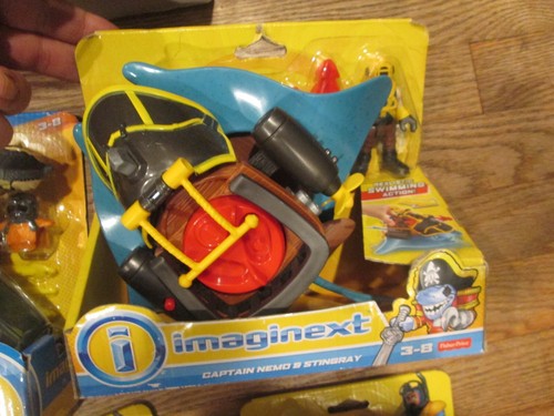 LOT SET 7 IMAGINEXT DEEP SEA MISSION COMMAND 6-WHEELER SAWFISH MANTA NEMO BOAT + - Picture 9 of 20