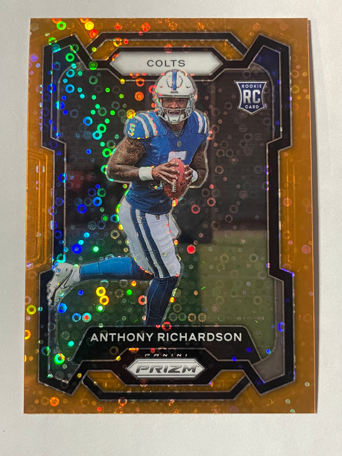 Anthony Richardson 2023 Panini Prizm Rookie RC #343 Orange Disco Indy Colts