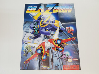Blazeon Original SNES Super Nintendo Insert Poster Only *wear