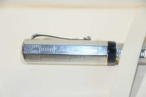 Montegrappa Privilege Deko Sterling Silver Fountain Pen -NOS Boxed (T165-R80) - Bild 7 von 11