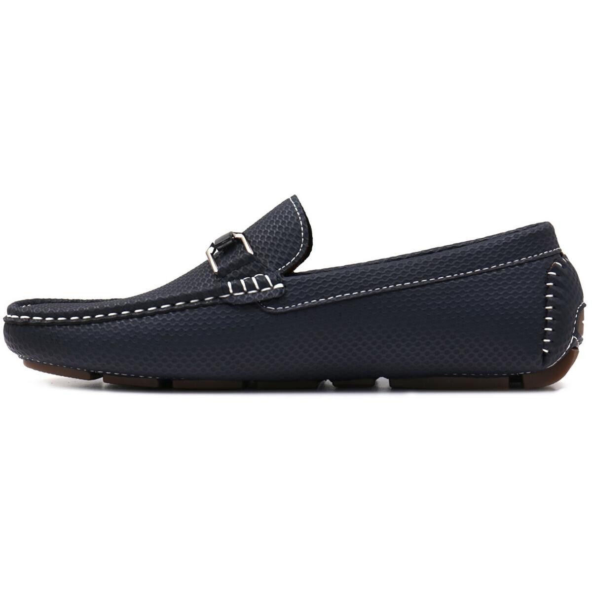 Aston Marc Men\'s Perforated Driving Loafers Gray US 12 M Aston Marc Men main image 2