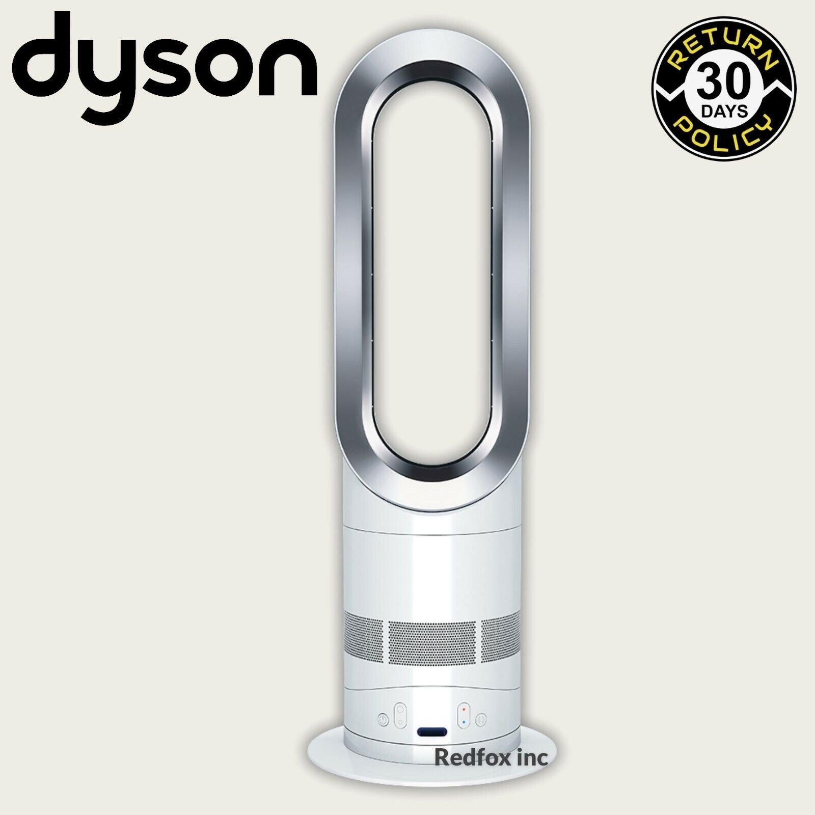 Dyson AM04 Hot + Cool Fan Heater, silver and blue for sale online Dyson AM04 Hot + Cool Fan Heater, silver and blue for sale online