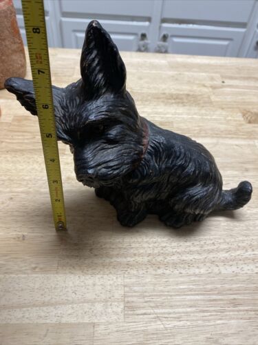 Vintage/Antique Scottish Terrier Dog Statue Figurine SyrocoWood 8.5 “ - Picture 11 of 11
