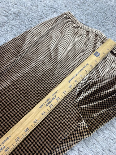 Coldwater Creek Hose Damen Large Samt Hahnentritt High Rise Pull On Trousers - Bild 6 von 9