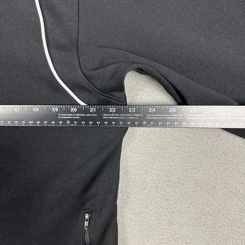 Vintage Nike Jacket Mens Small Black Red Full Zip Basketball Warm-Up Swoosh 90s - Picture 13 of 16