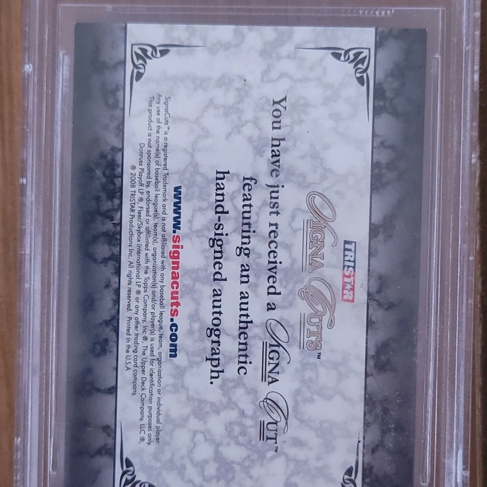 Evan Longoria 2008 Tristar Signa Cuts Hand Signed Autograph Baseball Card - Image 3 of 4