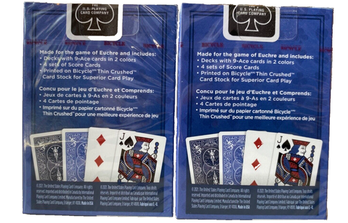 Bicycle Playing Cards Euchre Printed On Thin Crushed Trusted Since 1885(2)Packs - Picture 2 of 3