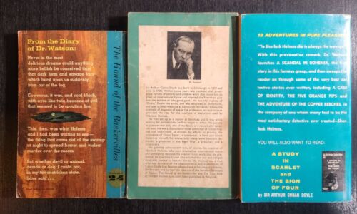 SHERLOCK HOLMES VINTAGE PAPERBACK LOT OF 3 CONAN DOYLE, MEMOIRS HOUND ADVENTURES - Picture 2 of 5