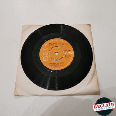 r & j stone thrown it all away 7'' vinyl record very good condition