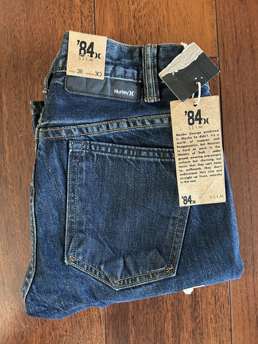 Hurley '84 SLIM STRAIGHT LEG JEANS Damen 28 x 30 brandneu mit Etikett - Bild 2 von 7