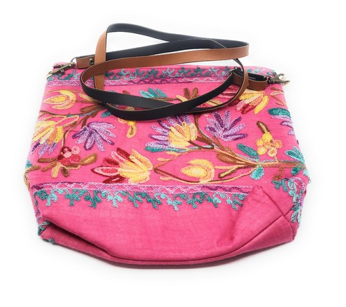 Embroidered Thai Cotton Crossbody Purse or Clutch Colorful Floral Patterns - Picture 31 of 34