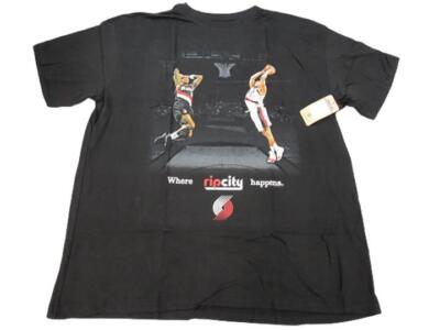 #ad NEW Clyde Drexler Brandon Roy Portland Trail Blazers Mens 3XL 4XL Majestic Shirt $11.89