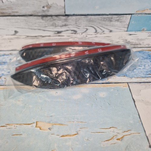 Peugeot 208/2008 Set Carbon Effect Wing Mirror Rain Visor Shields 2012-2018 - Picture 2 of 8
