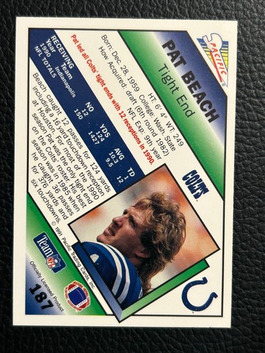 1991 Pacific Football - - Pick A Card -#2 - #199 +RC +HOF - Picture 483 of 523