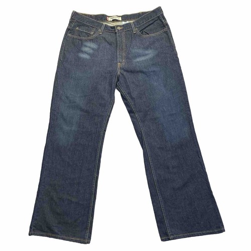 Levi’s 567 38X32 VTG Y2K Baggy Wide Leg Boot Cut Denim Jeans Dark Wash Hip Hop - Picture 2 of 14