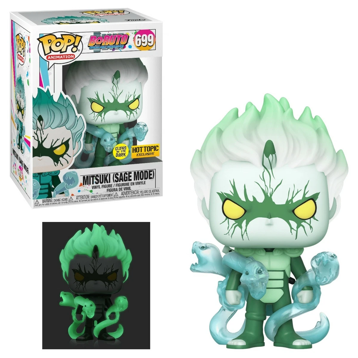 Funko Pop! Boruto Mitsuki (Sage Mode) (Glow) Hot Topic Exclusive Figure #699