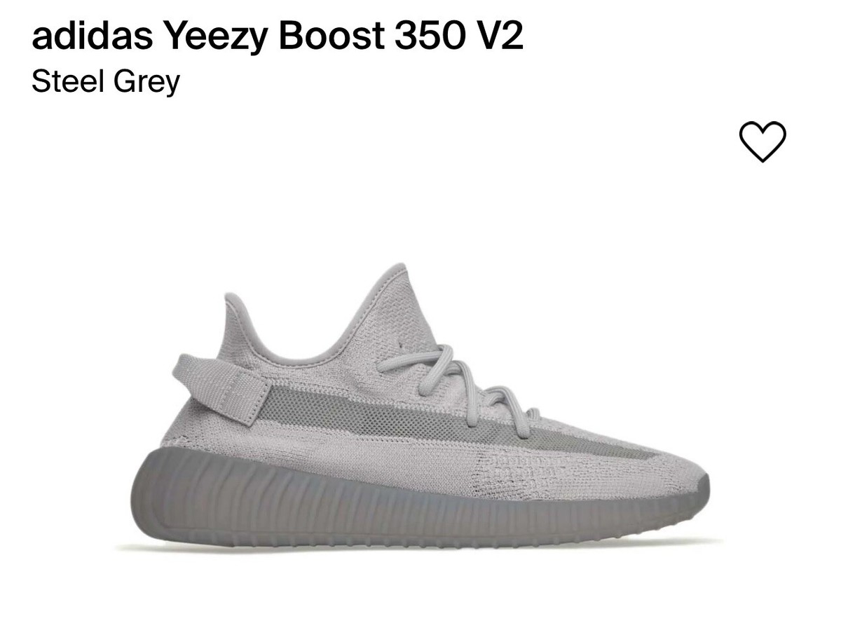 Size 15 Adidas Yeezy Boost 350 V2 Steel Grey for sale online