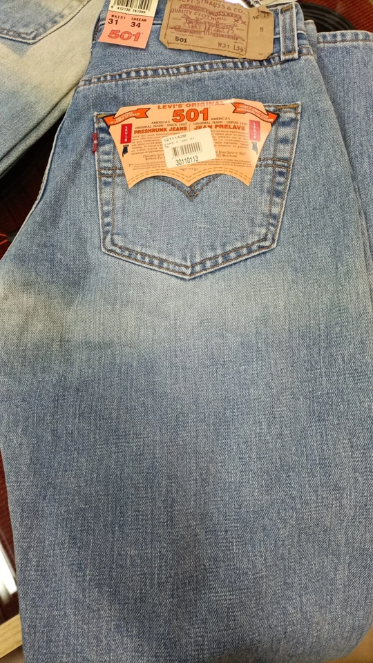 jeans levis 501 uomo w27 28 29 30 31 32 33 Nuvi Pantaloni levi's denim regular - Imagen 4 de 4