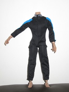 1-6-Scale-Black-Blue-Wetsuit-Diving-Swimming-suit-for-12-034-Action-Figure-Toys