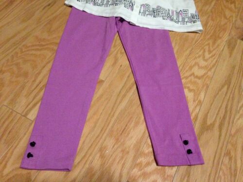 NWT Gymboree Posh And & Playful Purple Leggings City Print Top Shirt 6 Outfit - Picture 3 of 3