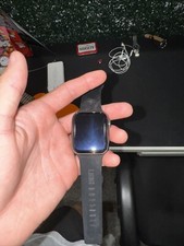 Apple Watch Series 5 44mm Space Gray Aluminum Case with Black Sport Band - S/M &