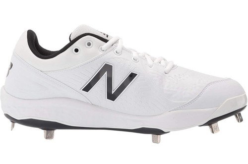 NEW New Balance Men's L3000V5 L3000SW5 V5 Metal Low Baseball Cleats White Sz 8.5 - Picture 7 of 8
