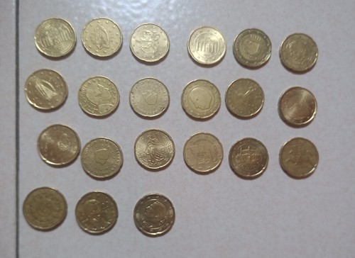 Lotto Monete 0,20 Cent. € Asta Euro Money 21 Monete Euro Rare Italia Estero