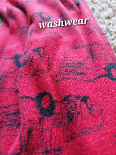 Gymboree Pajamas size 8 Fire Truck Gray Red Two Piece Snug Fitting Cotton - Picture 3 of 6
