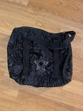 Girls Black Capezio Small Bag Fuzzy Pink on Inside