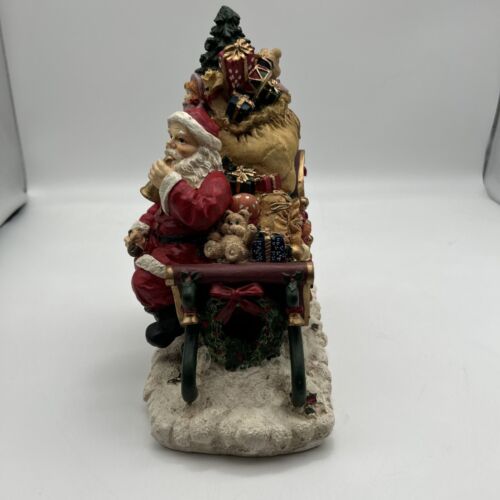 Fritz And Floyd Christmas Santa On Sleigh Figurine 9” - Picture 5 of 6