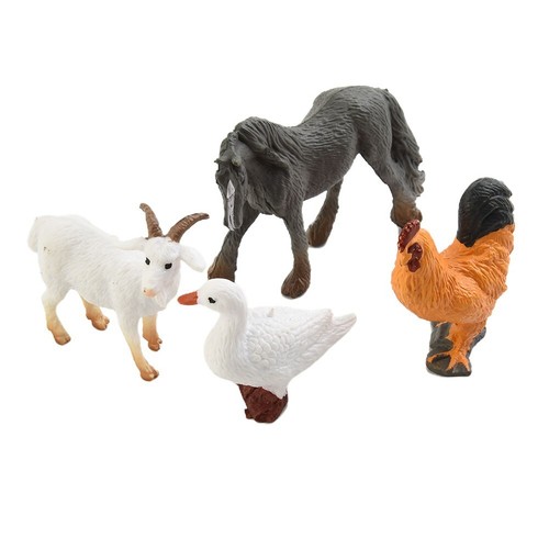 Mini figura de aves de corral modelo de animales de granja de 12 piezas juguetes para niños vacas modelo juego - Imagen 11 de 13