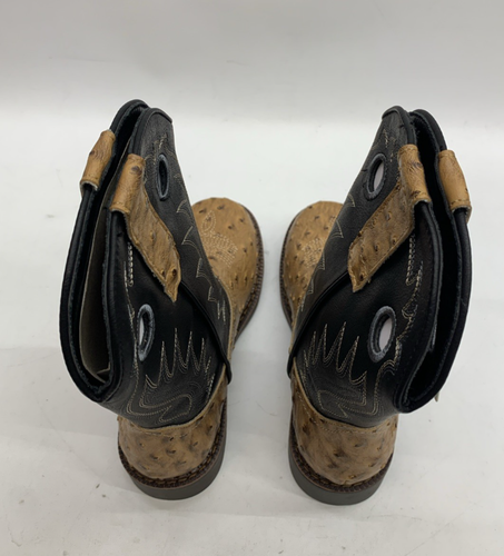 Rollda Kids Cowboy Boots Boys Girls Square Toe Mid Calf Rodeo Western Boots 3 - Bild 5 von 10