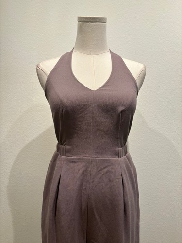 NWT MACY'S BRAND bar III Women's champagne gold color xxs jumpsuit ISK1105RW - Picture 2 of 7