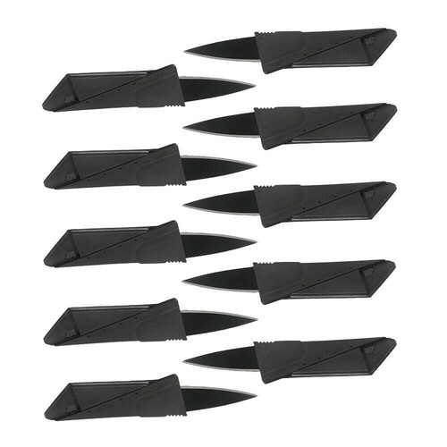 10PCs Ultra-Thin Folding Pocket Knives Sharp Hunting Knives Credit Cards Knives - Bild 10 von 11