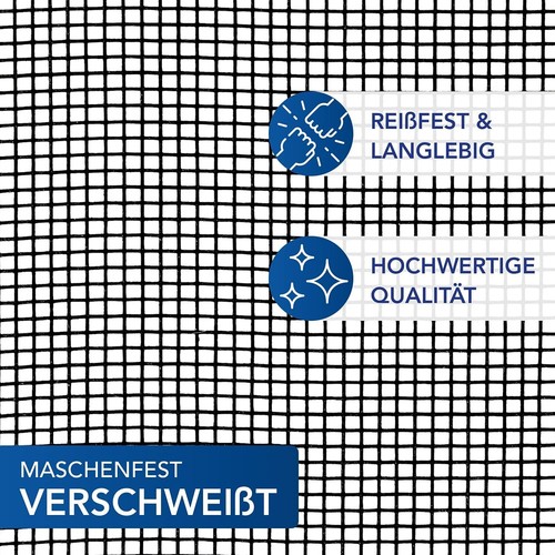Fliegengitter Gaze Insektenschutz Fliegennetz Fiberglas Anti-Moskito 250*120CM - Bild 18 von 18