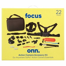 Focus Action Camera 22 pieces Accessory ONN. Kit Essentials for GoPro others