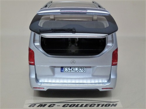 MERCEDES-BENZ V-CLASS AMG LiNE 2018 GRiGiO GREY SiLVER MiNiBUS VAN NOREV 1/18 - Foto 5 di 8