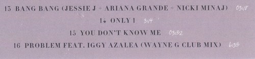 +4 BONUS TRACKS---  ARIANA GRANDE My Everything WALMART CD Wayne G Club Mix 0121 - Picture 5 of 7
