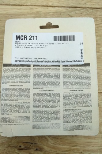 New BENDIX MCR211 Brake Pads Road Race Compound - Picture 3 of 3