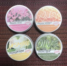 Assorted 4 Pc Shampoo Bar Lot - Jasmine Olive Rose Honey - Handmade Vegan