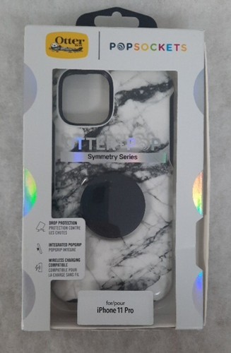 OtterBox Apple iPhone 11 Pro iPhone XS Otter +Pop Symmetry Series -White Marble - Picture 1 of 2
