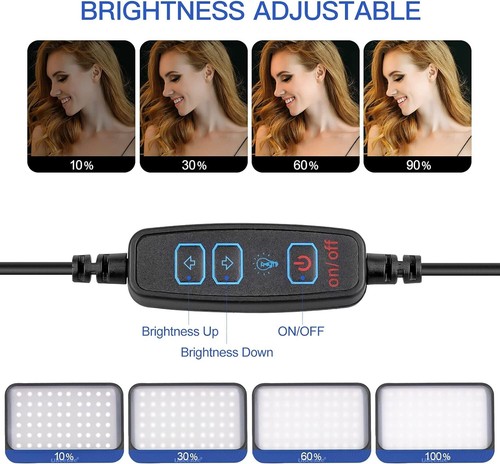 LED Video Light Kit, 2Pcs Dimmable Continuous Portable Photography Lighting w... - Picture 5 of 8