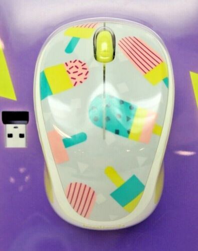 Logitech Wireless Mouse M317C- 80s Ice Cream - 10 Meter Range 12mth Battery NIP - Picture 2 of 8