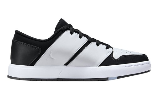 NIKE JORDAN NU RETRO 1 LOW LACE-UP SNEAKERS MEN SHOES WHITE/BLACK SIZE 10 NEW - Picture 2 of 8