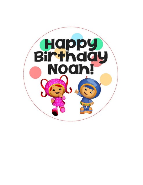 18 Personalized Team Umizoomi Inspired Party Stickers Birthday