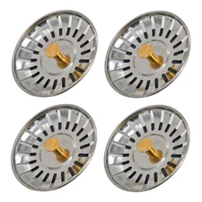 Gazechimp 4x Stainless Steel Sink Disposal Stopper Drains Sieve for Kitchen Sink