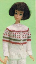 Knitting pattern copy 3836.   Dolls clothes for Barbie Sindy etc.  4ply