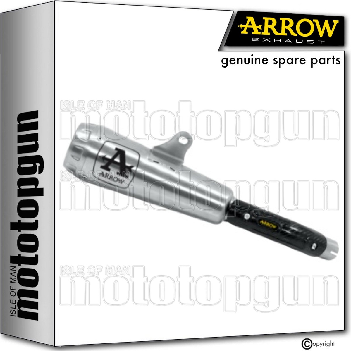 Exhaust nichrom steel end cap pro-race arrow kawasaki z125 z