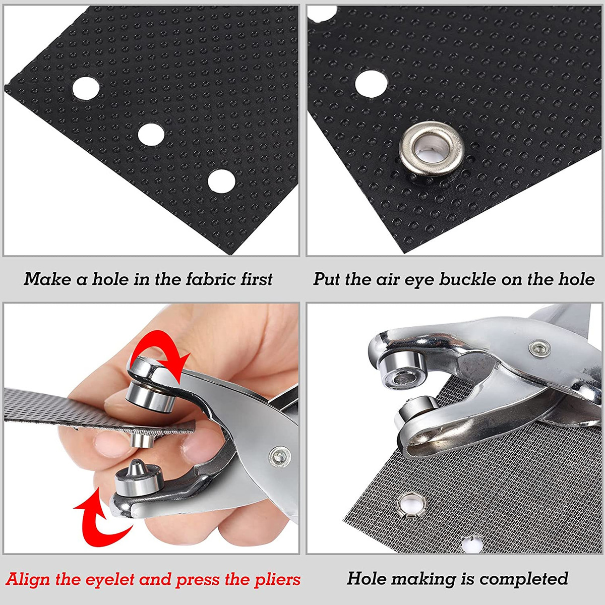 Grommet tool for fabric deals